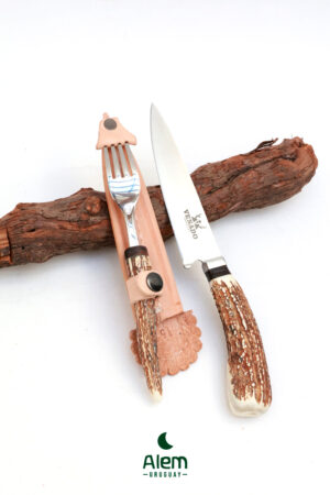 Juego de ciervo (Cuchillo y tenedor)