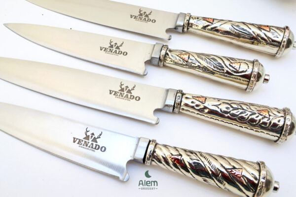 Cuchillo de alpaca y oro - Imagen 2