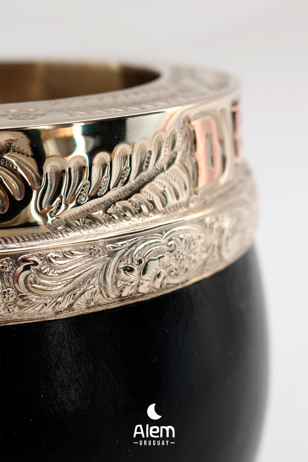 Mate Imperial Plata y Oro Premium con 2 iniciales de Oro - Imagen 4