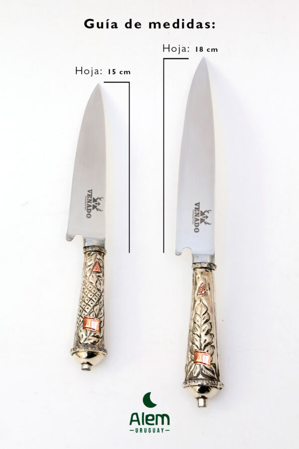 Juego de Alpaca y Oro Premium (cuchillo y tenedor) - Imagen 5