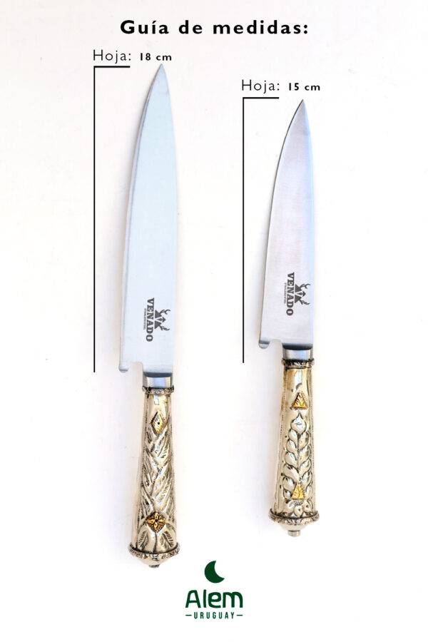 Juego de Alpaca y Bronce Premium (cuchillo y tenedor) - Imagen 4