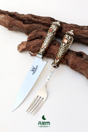 Alternative view of Juego de Alpaca y Oro Premium (cuchillo y tenedor)