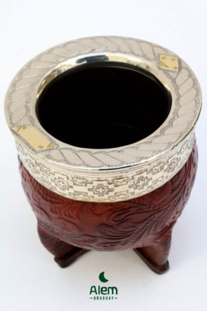 Alternative view of Mate Imperial Cerámica cincelado especial