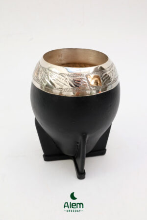 Alternative view of Mate Plata y Oro cincelado