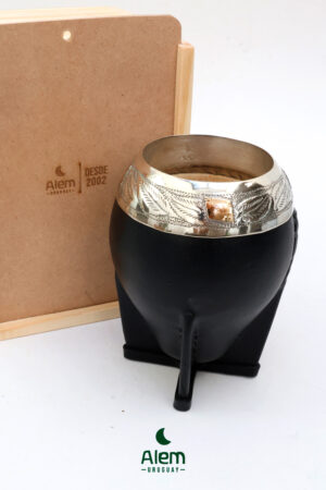 Mate Plata y Oro cincelado