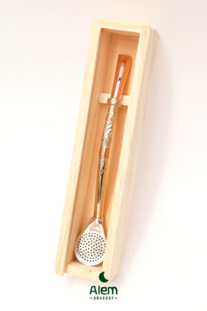 Alternative view of Bombillon Plata, 2 apliques en Oro, boca de Oro