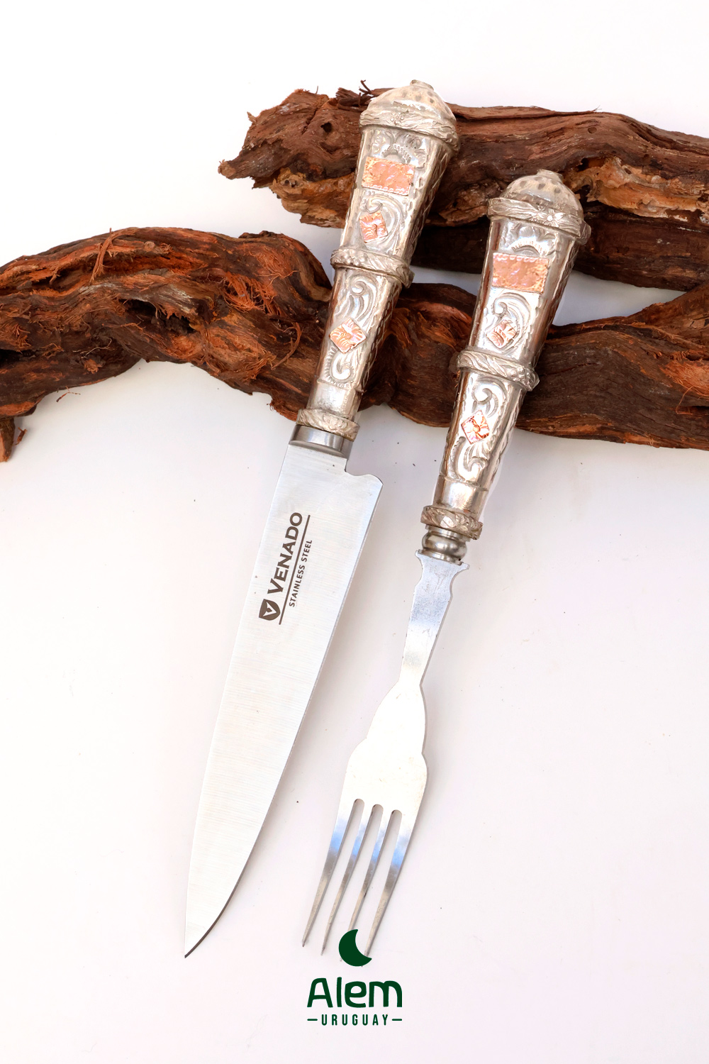 Juego de Plata y Oro Premium (cuchillo y tenedor) - Imagen 3